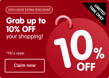 Up to 10% OFF your order