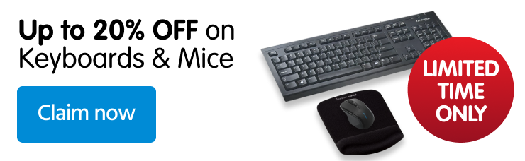 Up to 20% Off Keyboards & Mice