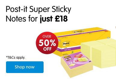 Post-it Super Sticky Notes for just £18