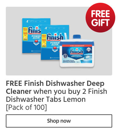 FREE Finish Dishwasher Cleaner on Finish Dishwasher Tabs