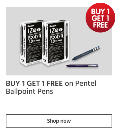 BOGOF on Pentel Ballpoint Pens