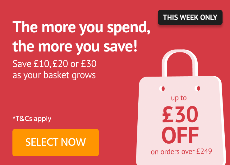 Up to £30 Off Your Order