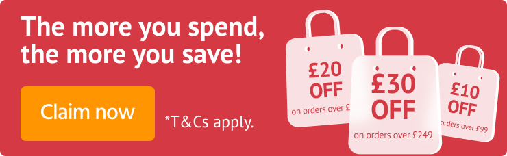 Save £10, £20 or £30