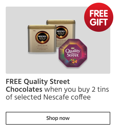 FREE Quality Street on 2 tins of selected Nescafe coffee
