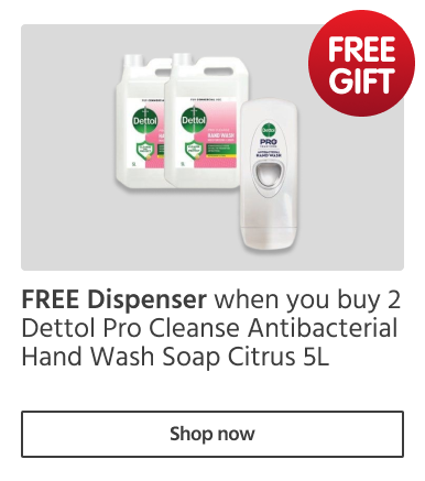Free Dispenser with Dettol Pro hand wash