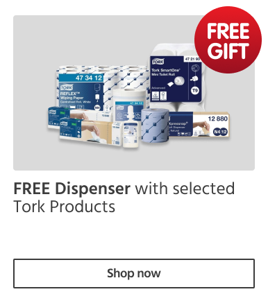 Free Dispenser with selected Tork products